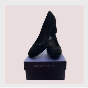 Stuart Weitzman Mary Black Suede Pump Size 7.5